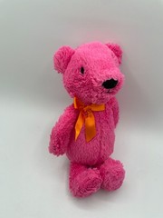 The Childrens Place Pink Teddy Bear Orange Bow Heart 12″ Plush Toy