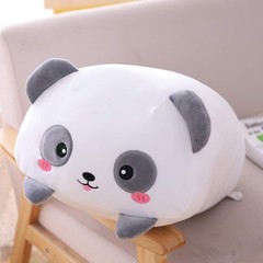 Panda Plush Animal, Cute Panda Plushie Cylindrical Body Pillow Gifts for , Va…