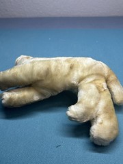 Vintage 1950s/1960s Mohair Tiger Plush Stuffed Animal – Made In Japan Red Nose
