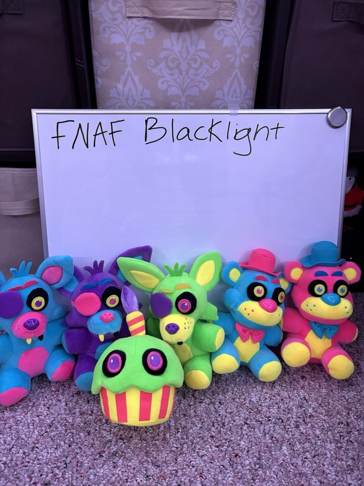 Funko FNAF Blacklight Plush Lot of 6