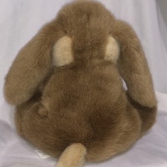 Brown Rabbit Holding Baby Bunny Plush Stuffed Lop Ears Easter Mother’s Day/173p