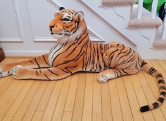Jumbo Large 44″ Realistic TIGER PLUSH Stuffed Animal VTG