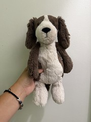 Jellycat Retired Medium Bashful Fudge Puppy Dog Brown Tan 12″ New With Tags!