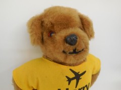 AS2 HARRY HEATHROW Cuddly Teddy Bear Brown Eyes Vintage 10″