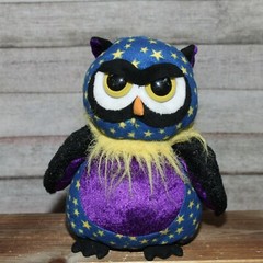 Webkinz Ganz MIDNIGHT OWL 8.5″ HM732 **NO CODE**