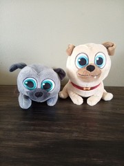 Lot Of 2 Disney Jr Puppy Dog Pals Bingo and Rolly Plush Stuffed Animal Toys