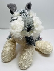 Aurora Schnauzer Floppsie Realistic Dog Plush 11X 10 R524 Stuffed Animal Toy