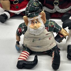 Lot Of 7 Russ Berrie Santa Kathleen Kelly Critter Plush Christmas Shelf Sitters