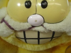 Vtg 1981 Garfield 7″ Plush “Stuck On You” Window Cling Dakin Stuffed Toy *Faded