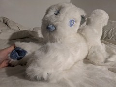 White Wolf Furry Plush