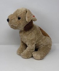 TY Classic Toffee Brown Puppy Dog 15″ Plush 1999 Vintage Stuffed Animal Toy