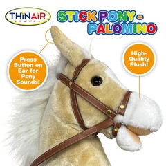 Nature Bound Stick Horse | Plush Handcrafted Hobby Horse Provides Fun Pretend Pl