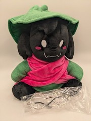 Deltarune Undertale Ralsei Plush Figure Removable Hat Scarf Glasses 12″ Official