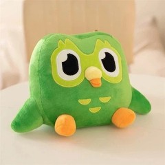 Share Green Duolingo Owl Plush Toys Duo Plushie Of Duo The Owl Cartoon Anime Owl
