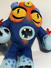Big Hero 6 Fredzilla Plush 14” Disney Authentic Seal Fred Blue Monster Doll Eyes