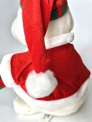 SKM Enterprises Rare Christmas Seal White Polyester Fill 10.5” H Santa’s Helper