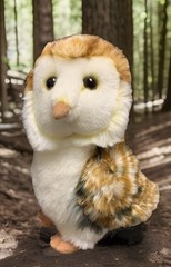 Aurora Realistic Barn Owl 10” Stuffed Animal Plush Brown Gray Soft Toy