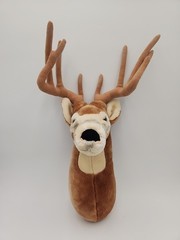 Bass Pro Shop Mounted Deer Head Plush Wall Mount Stuffed Animal 2004
