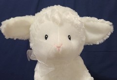 GUND 10″ Baby Lena Lamb Plush Keywind Music Brahms’ Lullaby White Stuffed Animal