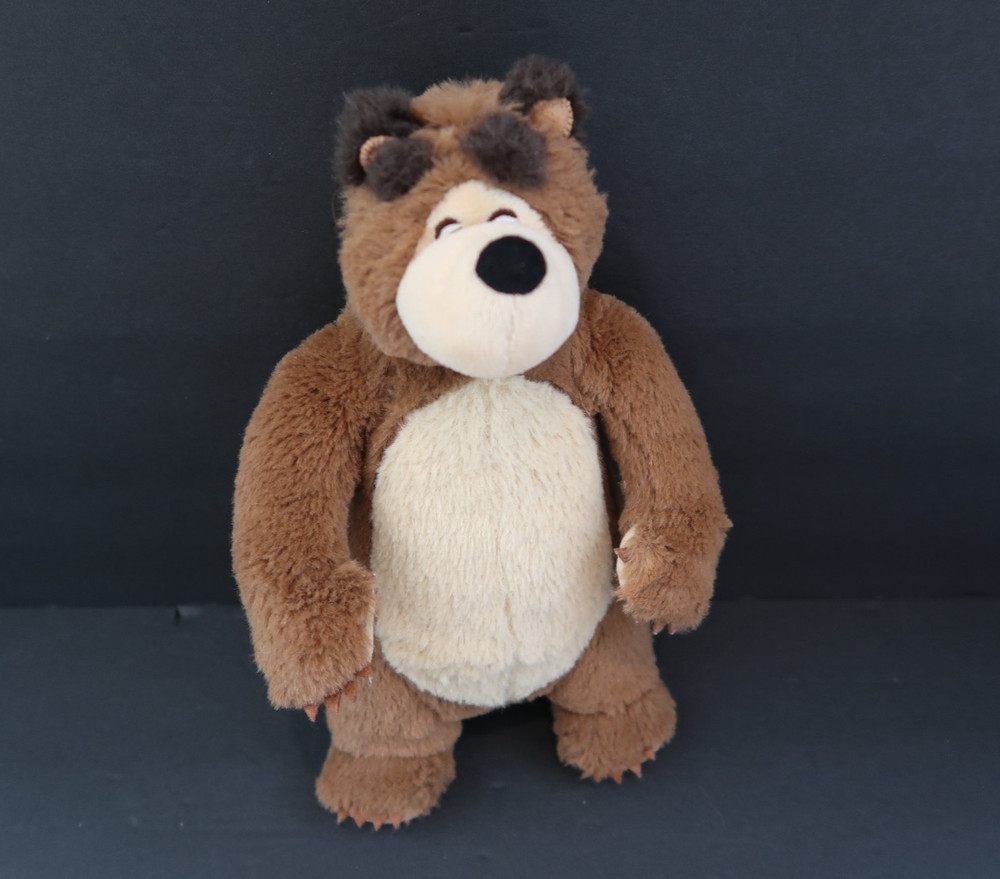 Masha and the Bear Brown Plush 10″ Stuffed Animal Netflix Simba Toys Standing