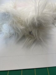 GANZ Webkinz Yorkie HM070 Stuffed Animal White Pink Dog Plush -NO CODE
