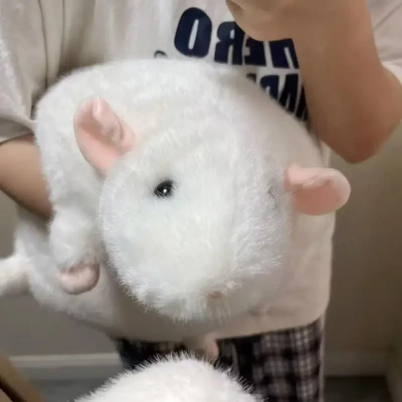White 90cm Realistic Rat Plush Toy Stuffed Animal Mouse Pillow Gift