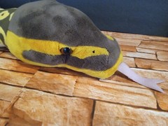 Wild Republic Ball Python Yellow & Brown Spotted SNAKE plush 53″ Stuffed Reptile
