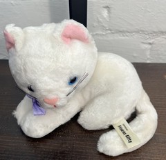 80s Russ Berrie & Co Inc. Official Friskies Kitty White Cat Plush Made In Korea
