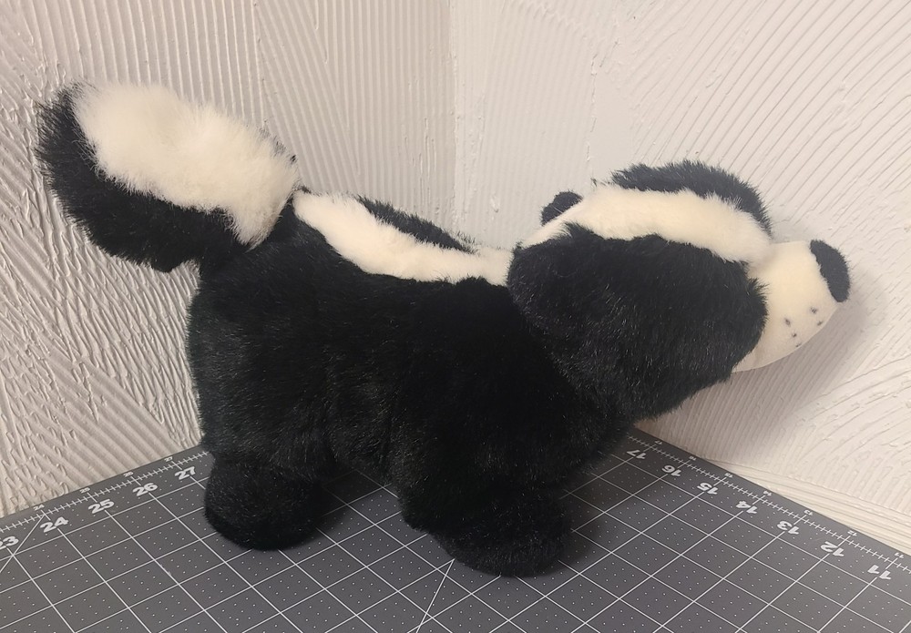 Walmart Cuddly Kingdom Collection Skunk Plush Black/ White Stuffed Animal HTF