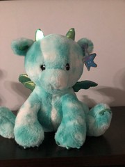 Fao Schwarz Glow Brights Dragon Plush Lights W/Sound 14″ Works New
