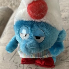 Vintage 1980’s Smurfs Plush Sleepy Smurf Russ Retro 80’s Smurfs Stuffed Animals