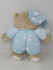 House of Lloyd Snuggles Glow Teddy Bear Plush Blue Clouds Pajama Bunny Slippers