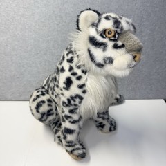 Vtg 18” Snow Leopard 1988 Applause Plush Realistic Wild Cat WWF Stuffed Animal