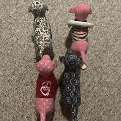PINK By Victoria Secret Plush Mini Dogs Collectible Bundle of 4