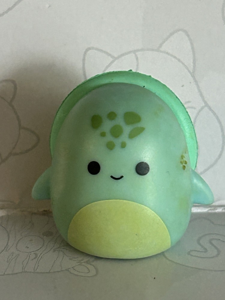 Squishmallow Squish A Long Hard To Find COLE Turtle One Inch Toy