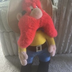 Yosemite Same Warner Bros Mighty Star Looney Tunes Bean Plush Large 24” 1990