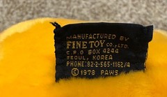 Vintage 1978 Garfield by Fine Toy Co. Plush 15″ Very Good Condition