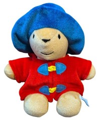 Paddington Bear Brown Red Coat Blue Hat Sewn Eyes Eden Plush 9″ Toy Lovey