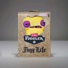 Fuggler Fugg Life Squidge Target Exclusive Yellow Purple Hat Gold Teeth Figure