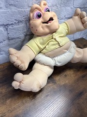 Vintage 1991 Baby Sinclair Talking Plush Doll Dinosaurs TV Show Hasbro Read