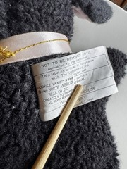 North American Bear Co. Licorice Lamb Black 10” Plush Sheep 1989 Vintage W/ Tags