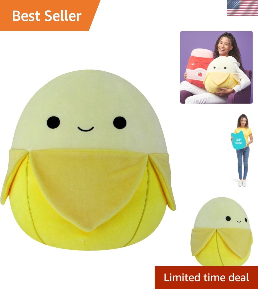 Junie the 14-Inch Yellow Banana – Adorable Soft Plush Toy for All Occasions