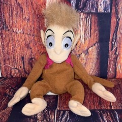Vintage Disney Aladdin Abu Monkey Plush Stuffed Animal Toy Collector