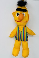 Vintage Playskool Sesame Street Bert Nylon Water Pal Plush 14″ Tall