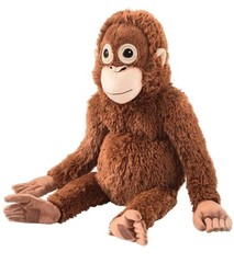 Punch Orangutan Djungeskog Brown Ikea Plush 26in Punch Monkey Plush