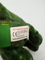 Wild Republic Stegosaurus Green Dinosaur Plush Stuffed Animal 9” Camo 2011 Dino