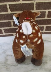 Build a Bear Woodland Friend Fawn Whitetail Deer 12″- BABW Red Neck Collar Bells