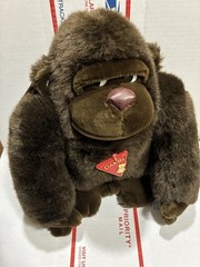 RARE! New DAKIN Tsuruya Gorilla Stuffed Plush Toy Vintage 1988 Brown Ape 12”