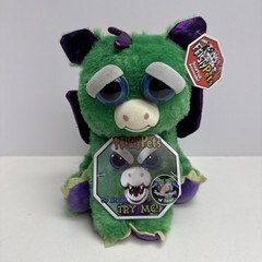 Feisty Pets Ferdinand Flamefart Dragon Plush Green Purple Funny Squeeze Toy New