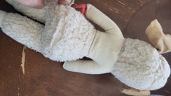 Vintage 1957 Original Knickerbocker Plush Lamb Chop Stuffed